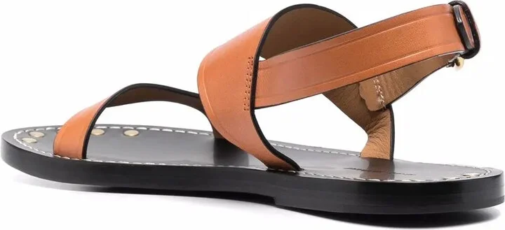 Stud Detail Leather Sandals - Image 3