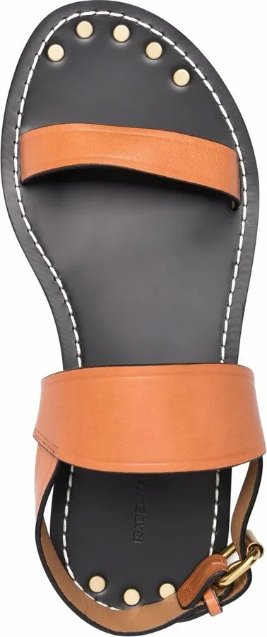 Stud Detail Leather Sandals - Image 4