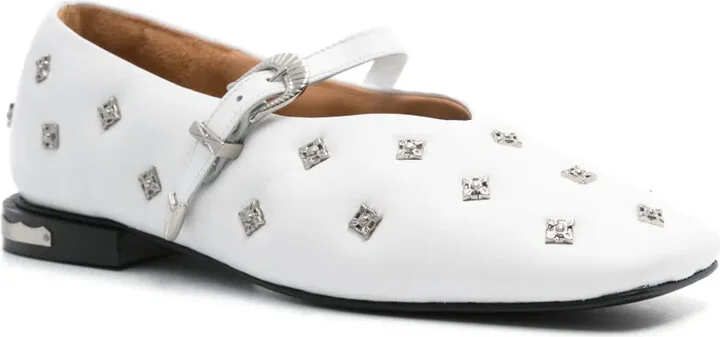 Stud-Detailed Ballerina Flats - Image 2