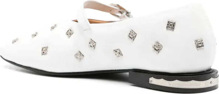 Stud-Detailed Ballerina Flats - Image 3