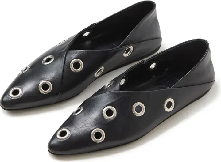 Stud-Detailed Ballet Flats - Image 2