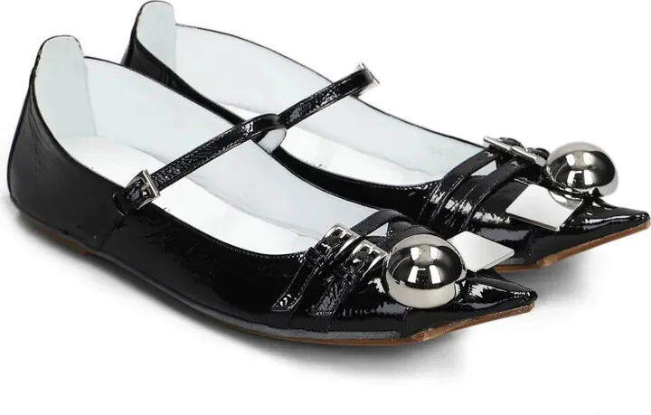 Stud-Detailed Flat Pumps - Image 2