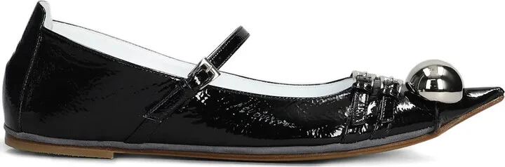 Stud-Detailed Flat Pumps