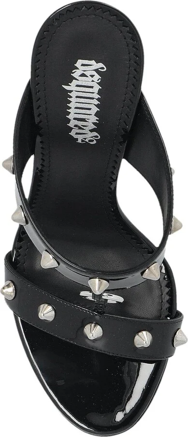 Stud-detailed Heeled Sandals - Image 4