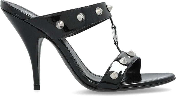 Stud-detailed Heeled Sandals