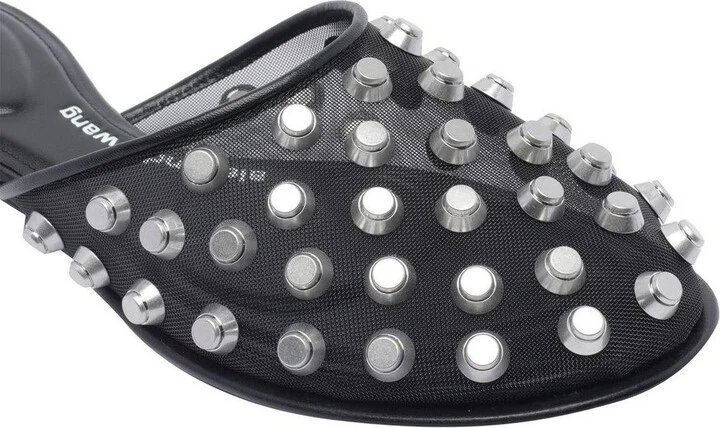 Stud Detailed Sheer Sandals - Image 3