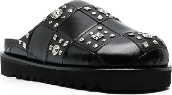 Stud-Detailing Leather Mules - Image 2