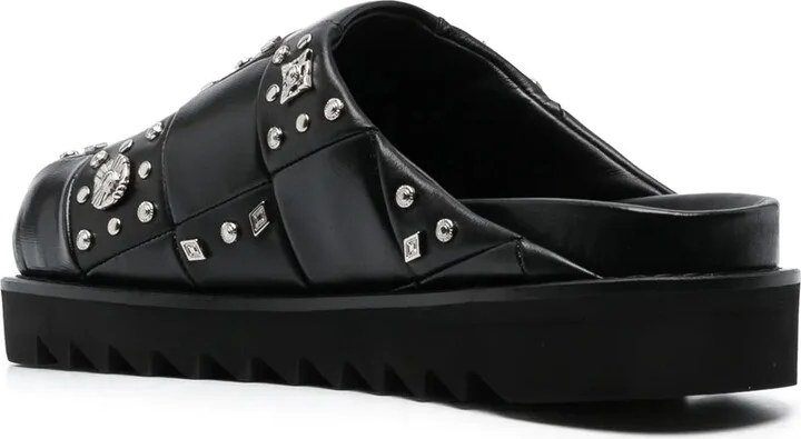 Stud-Detailing Leather Mules - Image 3