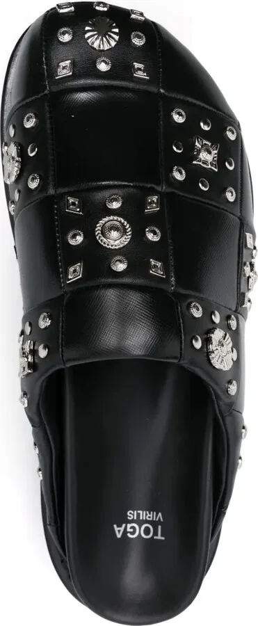 Stud-Detailing Leather Mules - Image 4