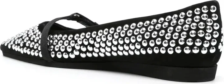 Stud-Embellished Ballerina Shoes - Image 3