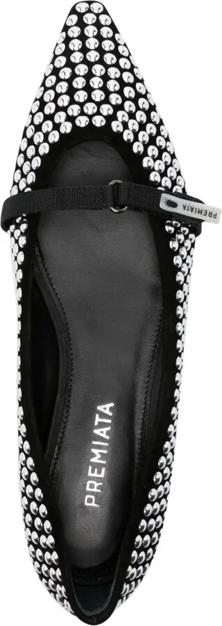 Stud-Embellished Ballerina Shoes - Image 4