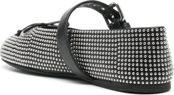 Stud-Embellished Ballerina Shoes - Image 3