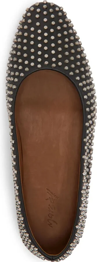Stud-Embellished Ballerina Shoes - Image 4