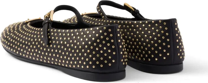 Stud-Embellished Ballerina Shoes - Image 3