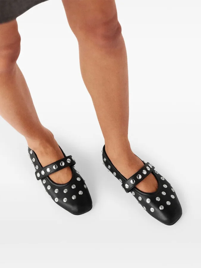 Stud-Embellished Ballerinas - Image 5