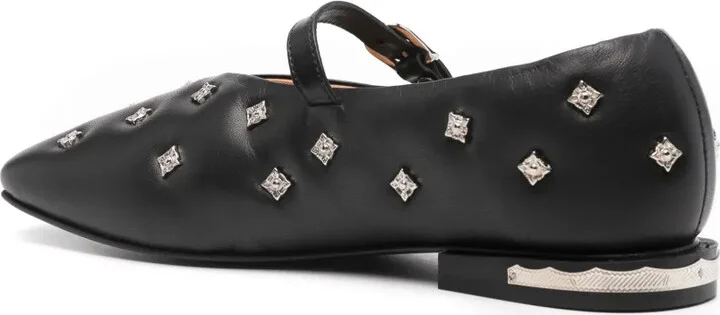Stud-Embellished Ballet Flats - Image 3