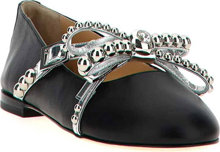 Stud-Embellished Ballet Flats - Image 2