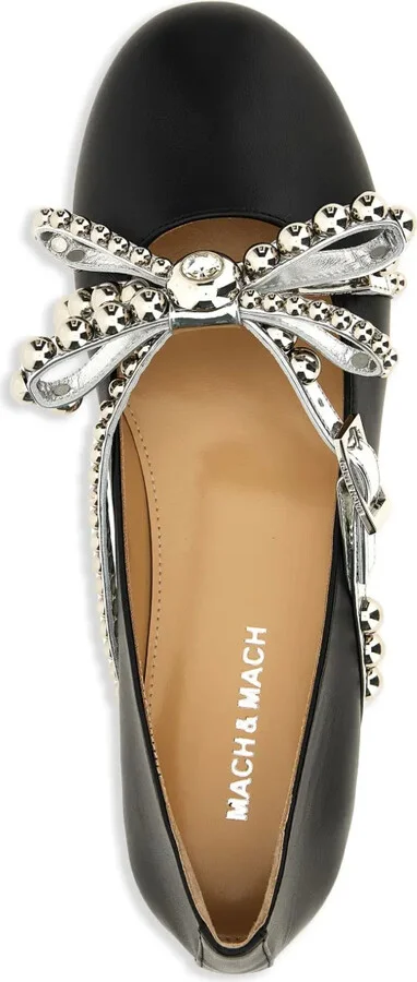 Stud-Embellished Ballet Flats - Image 4