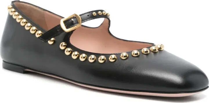 Stud-Embellished Ballet Flats - Image 2