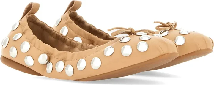 Stud-Embellished Ballet Flats - Image 2