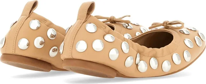 Stud-Embellished Ballet Flats - Image 3