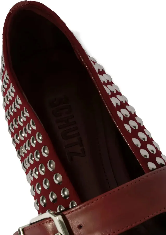 Stud-Embellished Ballet Flats - Image 5