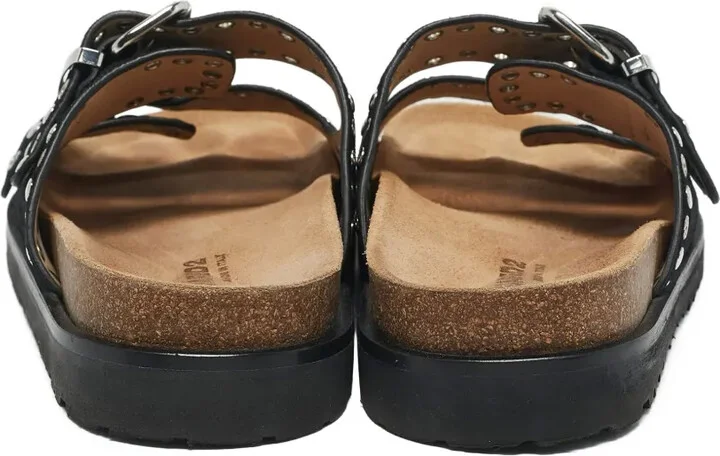 Stud-Embellished Double-Strap Sandals - Image 4