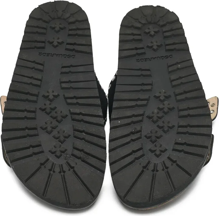 Stud-Embellished Double-Strap Sandals - Image 5