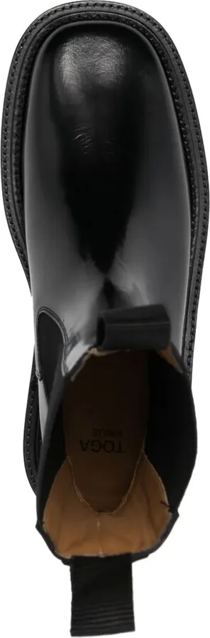 Stud-Embellished Leather Ankle Boots - Image 4