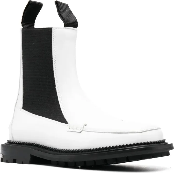 Stud-Embellished Leather Ankle Boots - Image 2