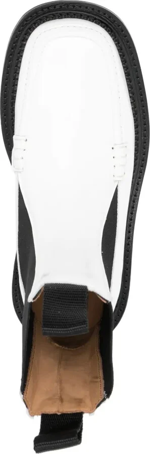 Stud-Embellished Leather Ankle Boots - Image 4