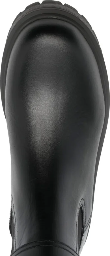 Stud-Embellished Leather Boots - Image 4