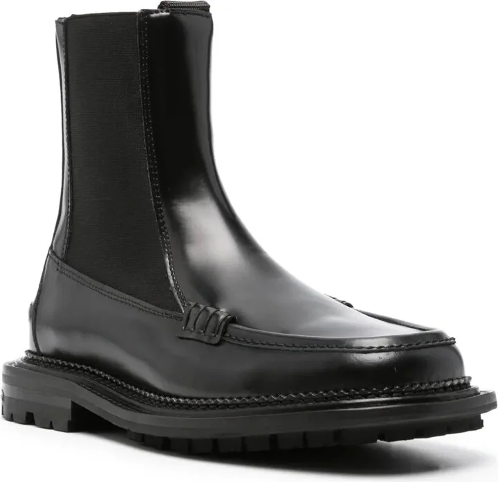 Stud-Embellished Leather Boots - Image 2