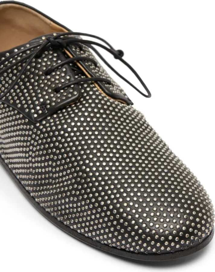 stud-embellished leather Derby shoes - Image 4