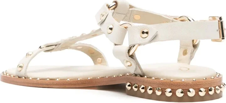 Stud-Embellished Leather Sandals - Image 3
