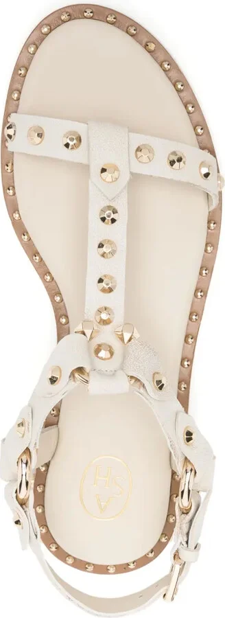 Stud-Embellished Leather Sandals - Image 4