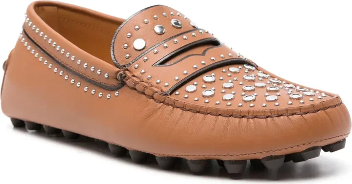 Stud-Embellished Loafers - Image 2