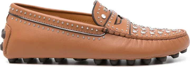 Stud-Embellished Loafers