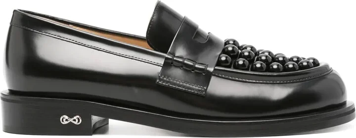Stud-Embellished Loafers