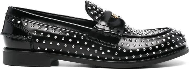 Stud-Embellished Loafers