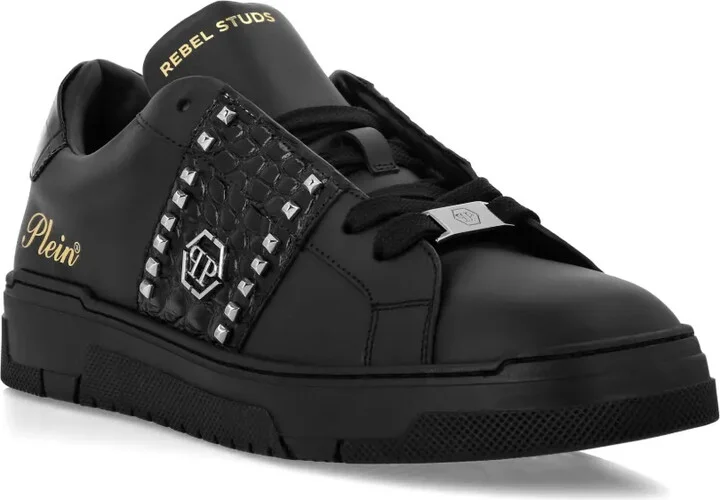 Stud-Embellished Low Sneakers - Image 2