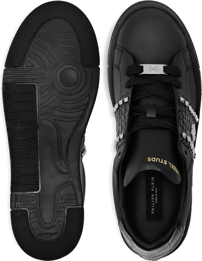 Stud-Embellished Low Sneakers - Image 3