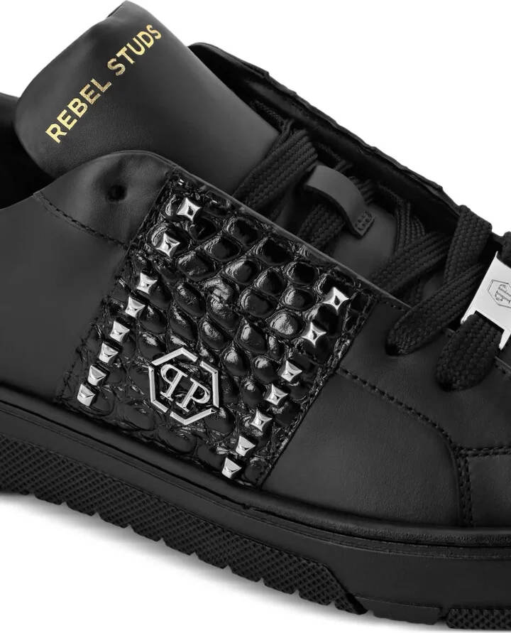 Stud-Embellished Low Sneakers - Image 4