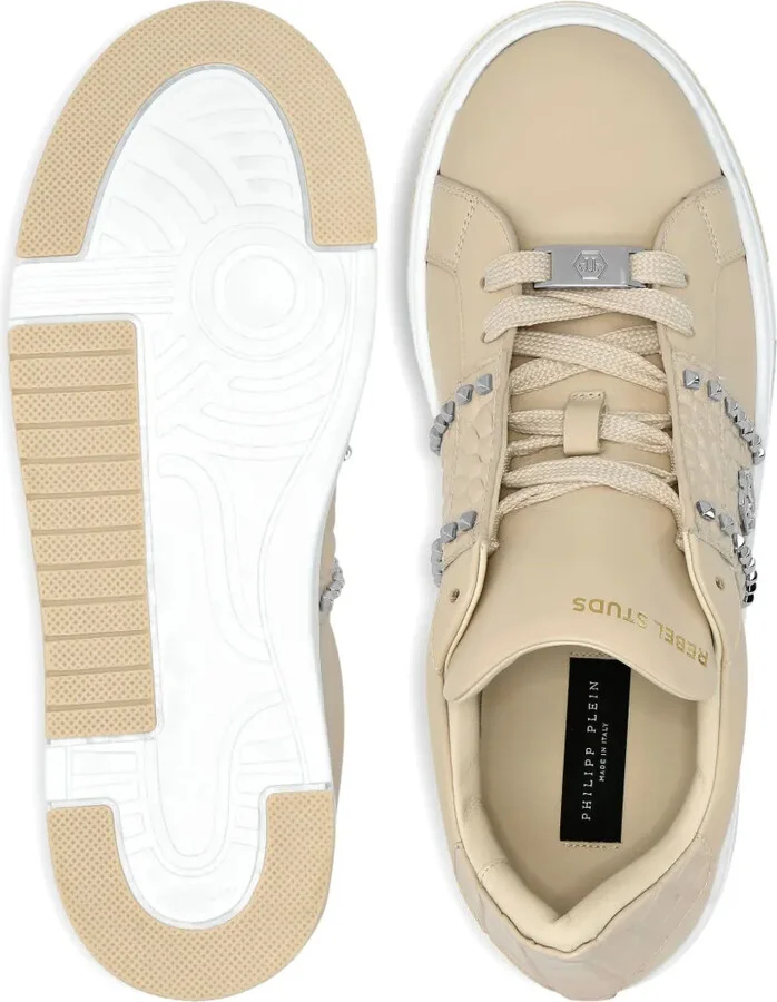 Stud-Embellished Low Sneakers - Image 3