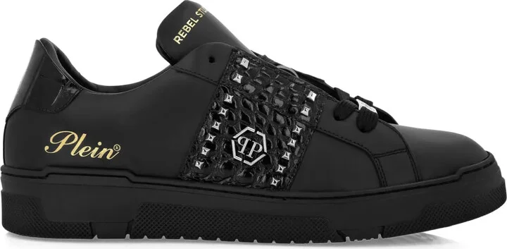 Stud-Embellished Low Sneakers