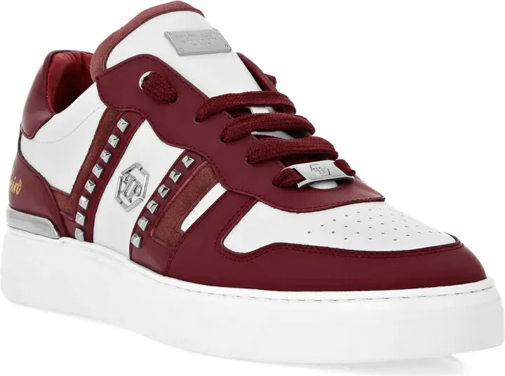 Stud-Embellished Low-Top Sneakers - Image 2
