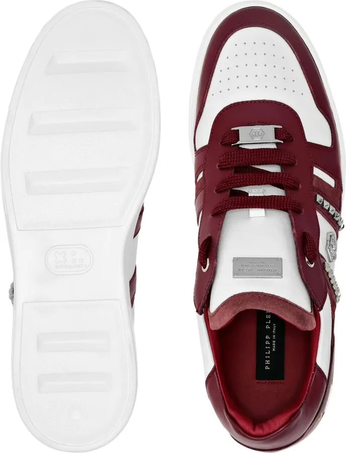 Stud-Embellished Low-Top Sneakers - Image 3