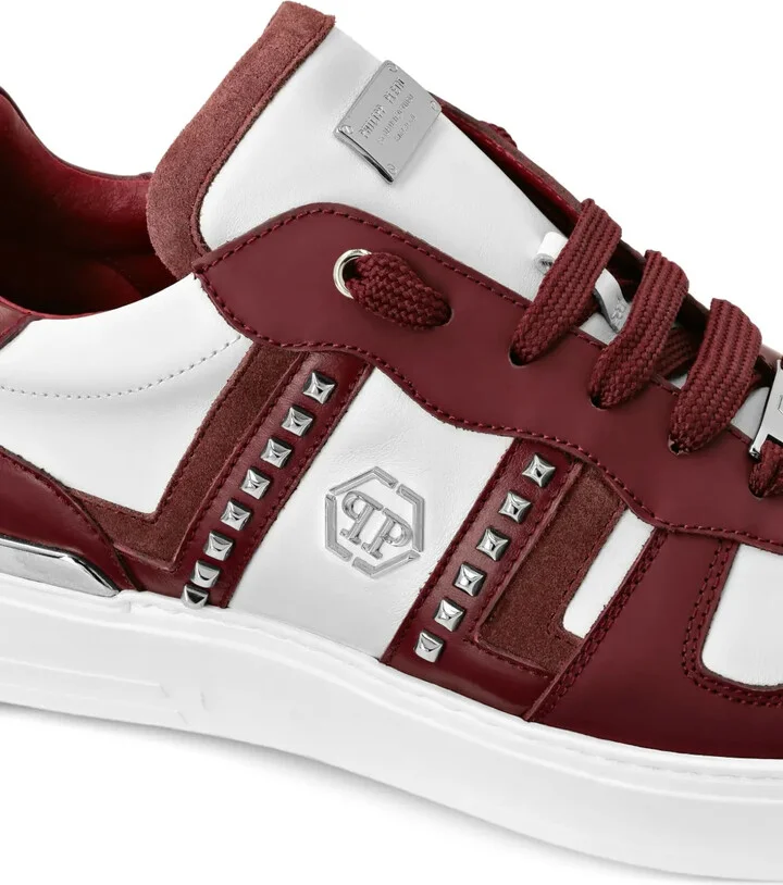 Stud-Embellished Low-Top Sneakers - Image 4