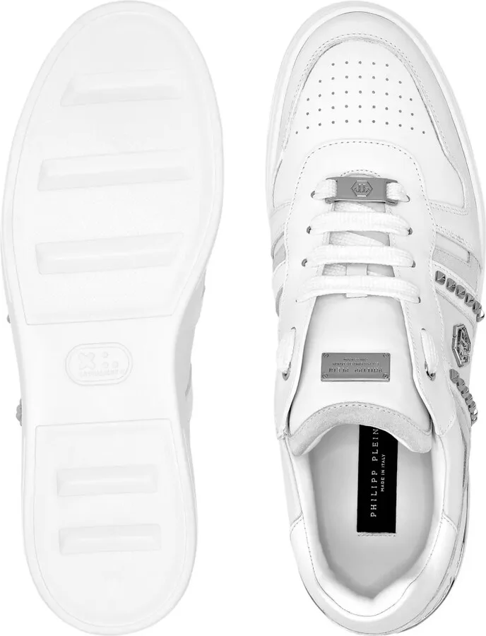 Stud-Embellished Low-Top Sneakers - Image 3