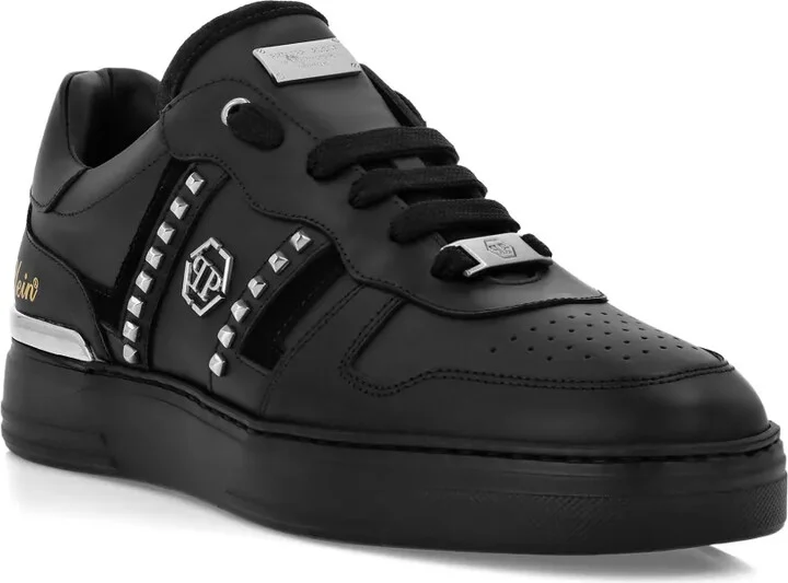 Stud-Embellished Low-Top Sneakers - Image 2